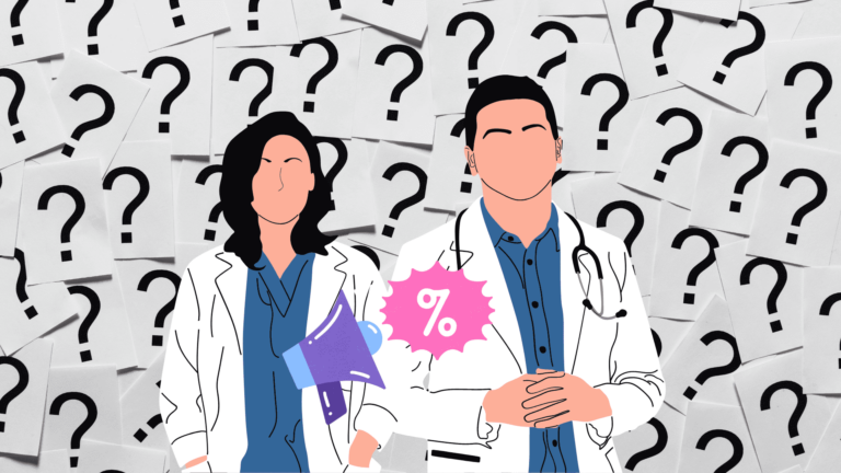 Zwei Ärzte, ein Megafon und viele Fragezeichen
